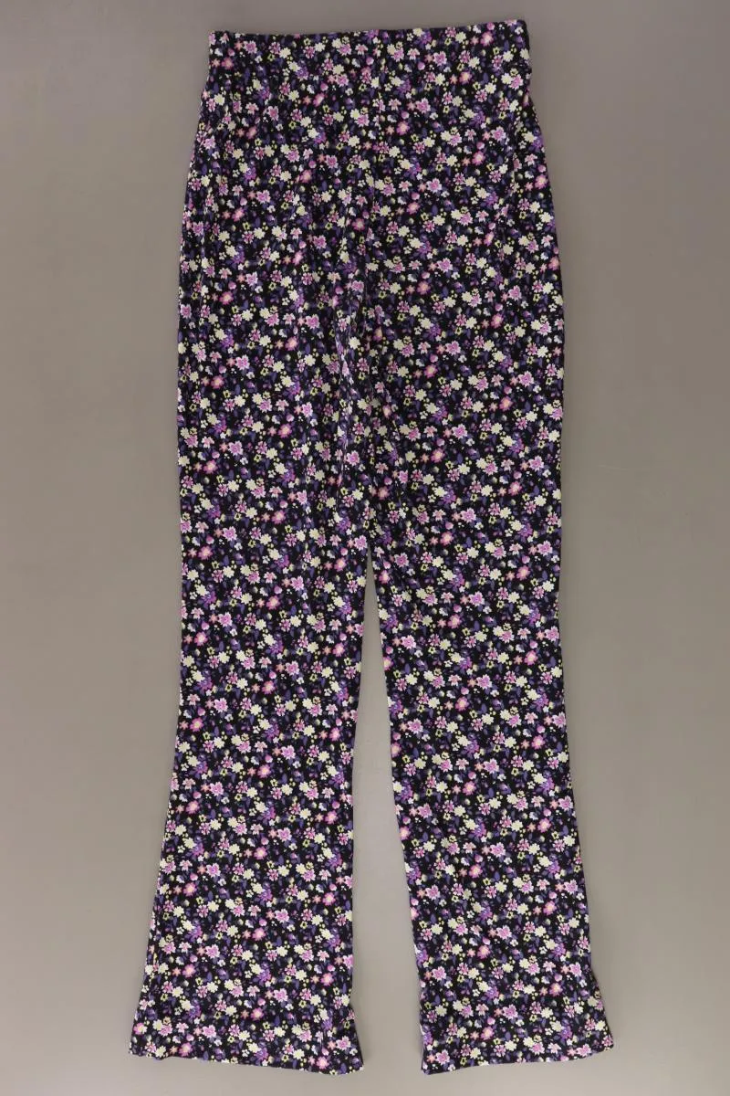 Pieces Hose Gr. S mit Blumenmuster lila