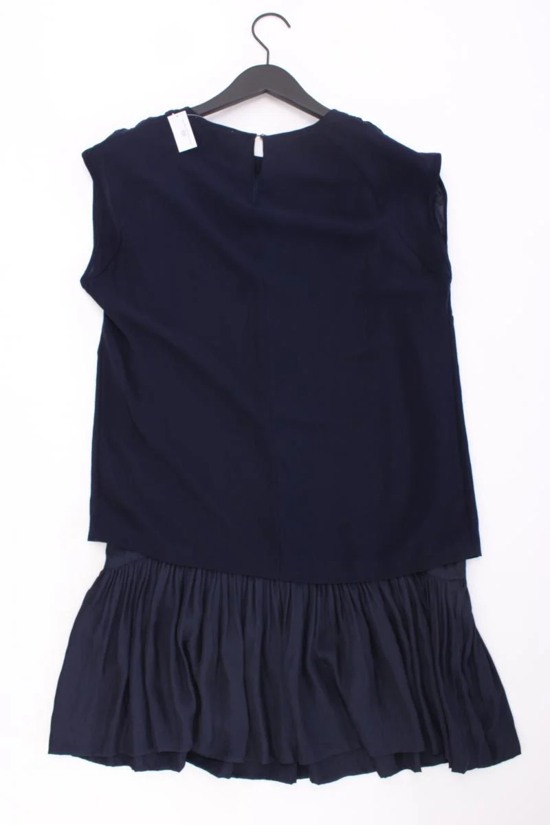 Esprit Kurzarmkleid Gr. 38 blau aus Polyester