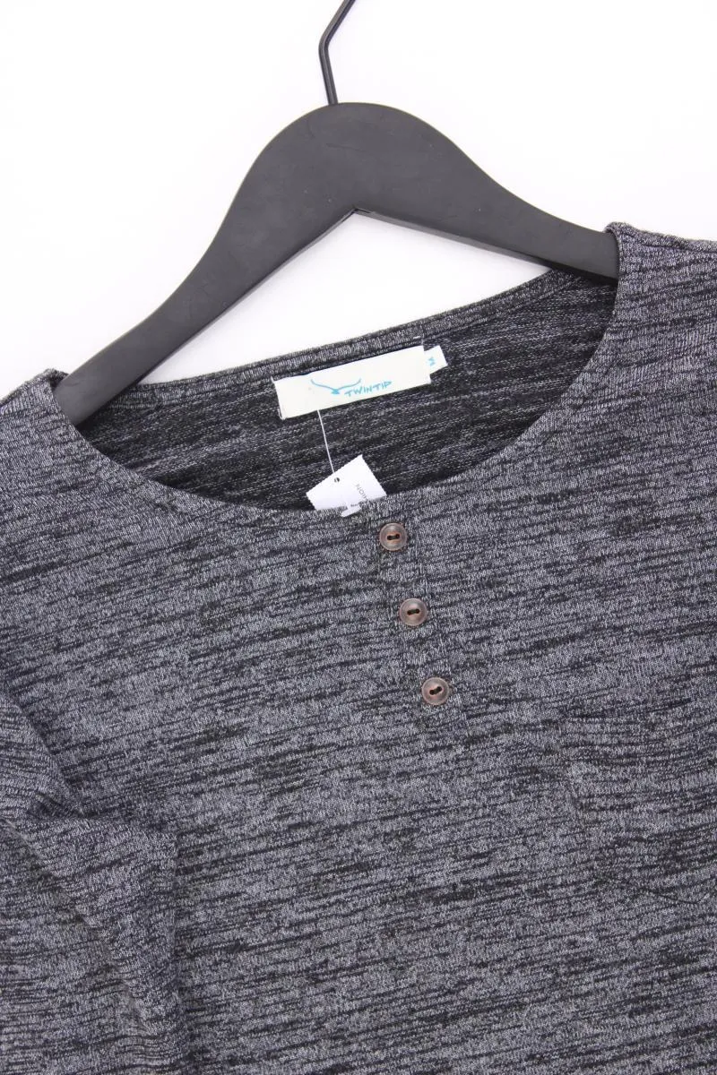 TWINTIP Strickkleid Gr. M Langarm grau aus Viskose