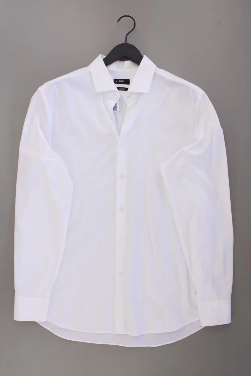 BOSS by Hugo Boss Langarmhemd für Herren Gr. Hemdgröße 44 weiß