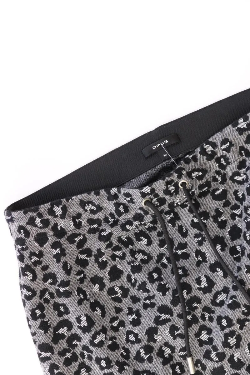 Opus Rosalyn Leo Rock Gr. 38 mit Tierdruck grau aus Baumwolle