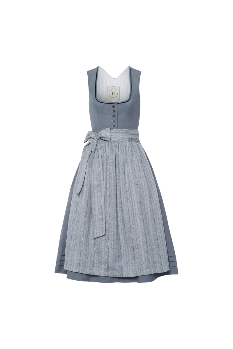 Heimatglück Dirndl Johanna Hellblau