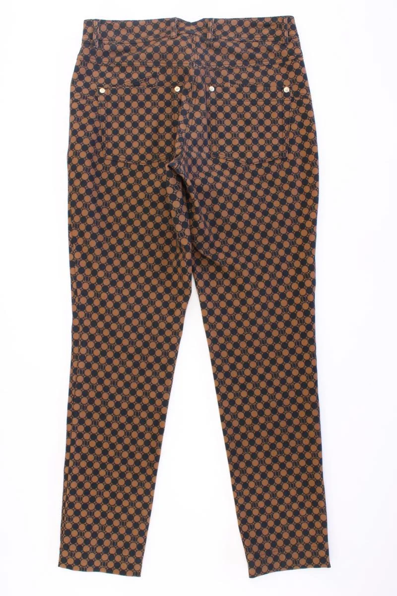 Laurèl Hose Gr. 36 geometrisches Muster braun aus Baumwolle