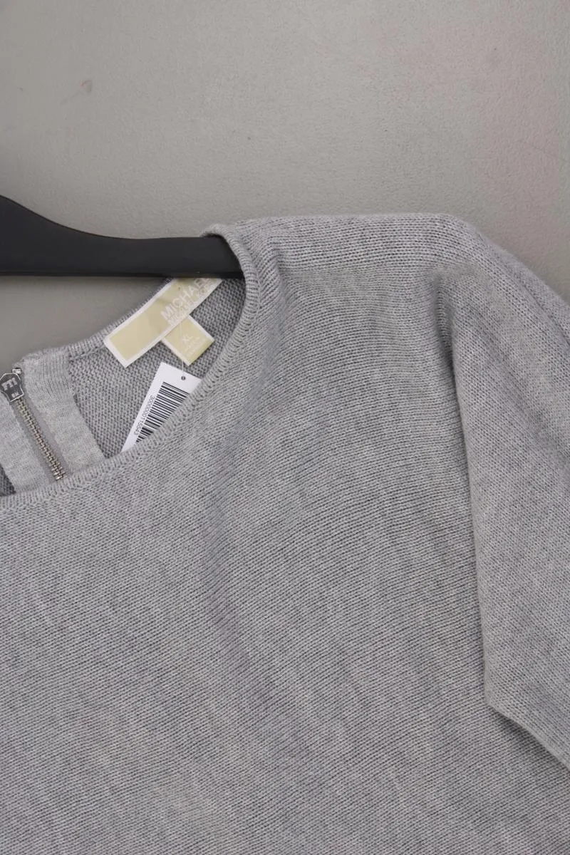 Michael Kors Feinstrickpullover Gr. XL neuwertig grau aus Baumwolle