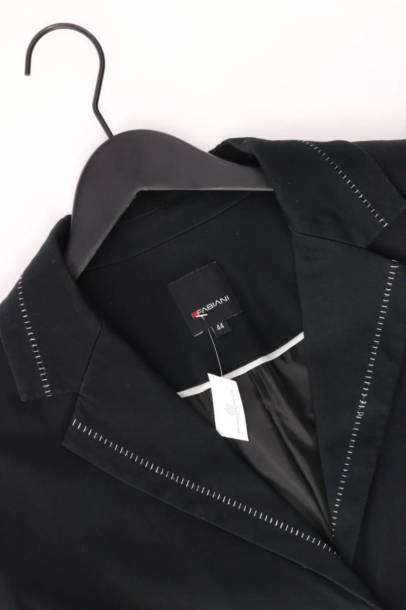 FABIANI Longblazer Gr. 44 schwarz aus Baumwolle
