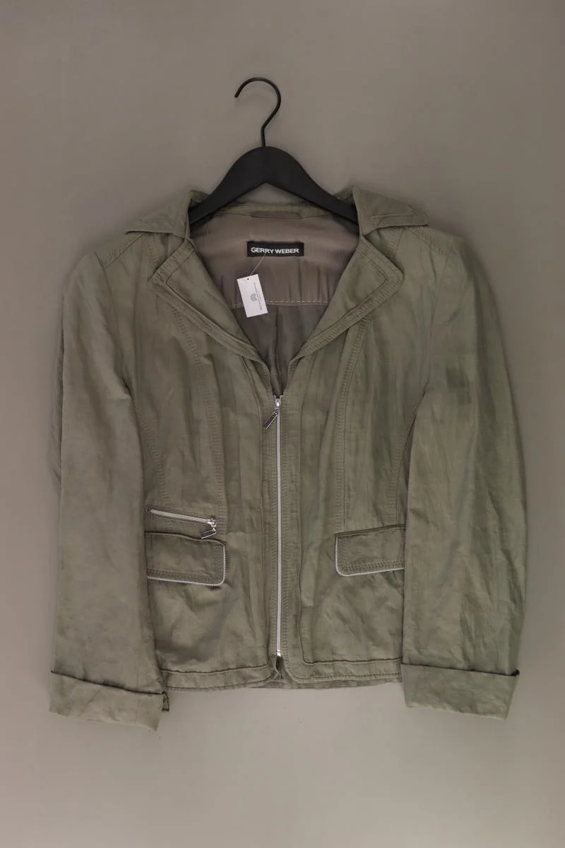 Gerry Weber Übergangsjacke Gr. 42 olivgrün
