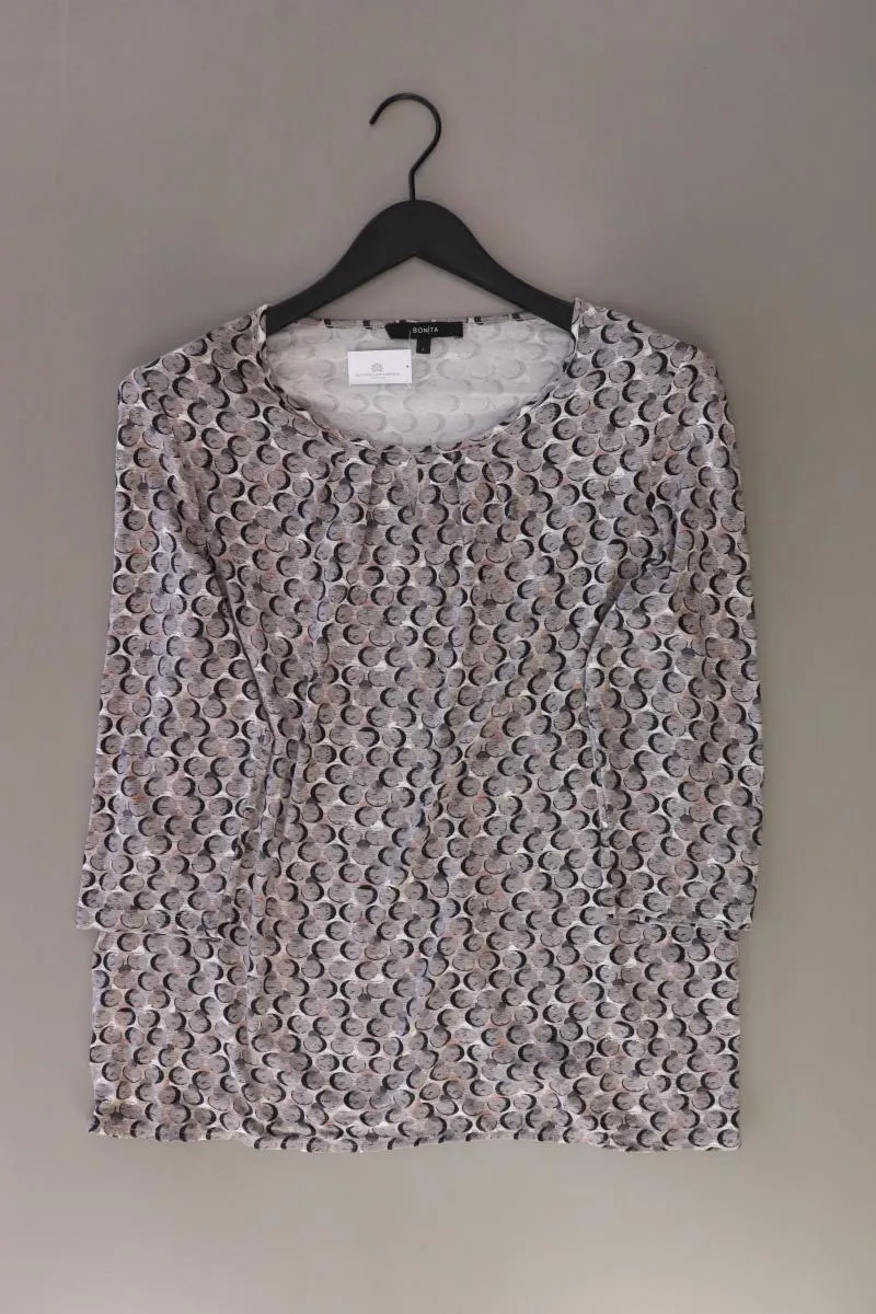 Bonita Printshirt Gr. L 3/4 Ärmel grau aus Viskose