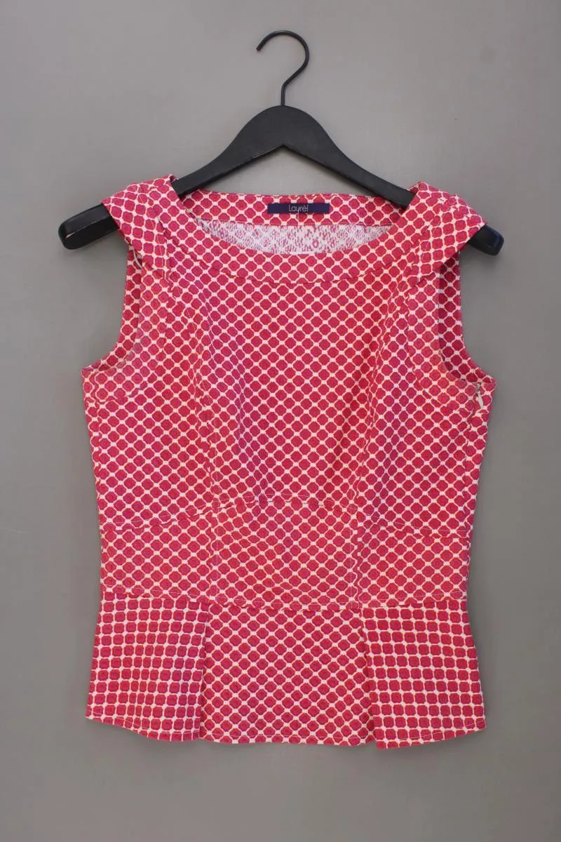Laurèl Classic Top Gr. 36 geometrisches Muster pink aus Baumwolle