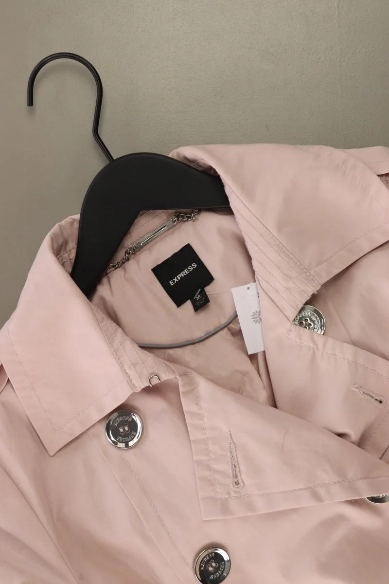 EXPRESS Cabanjacke Gr. M mit Gürtel rosa aus Baumwolle