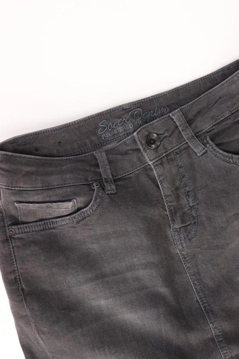 Soccx Jeansrock Gr. 36 grau aus Baumwolle