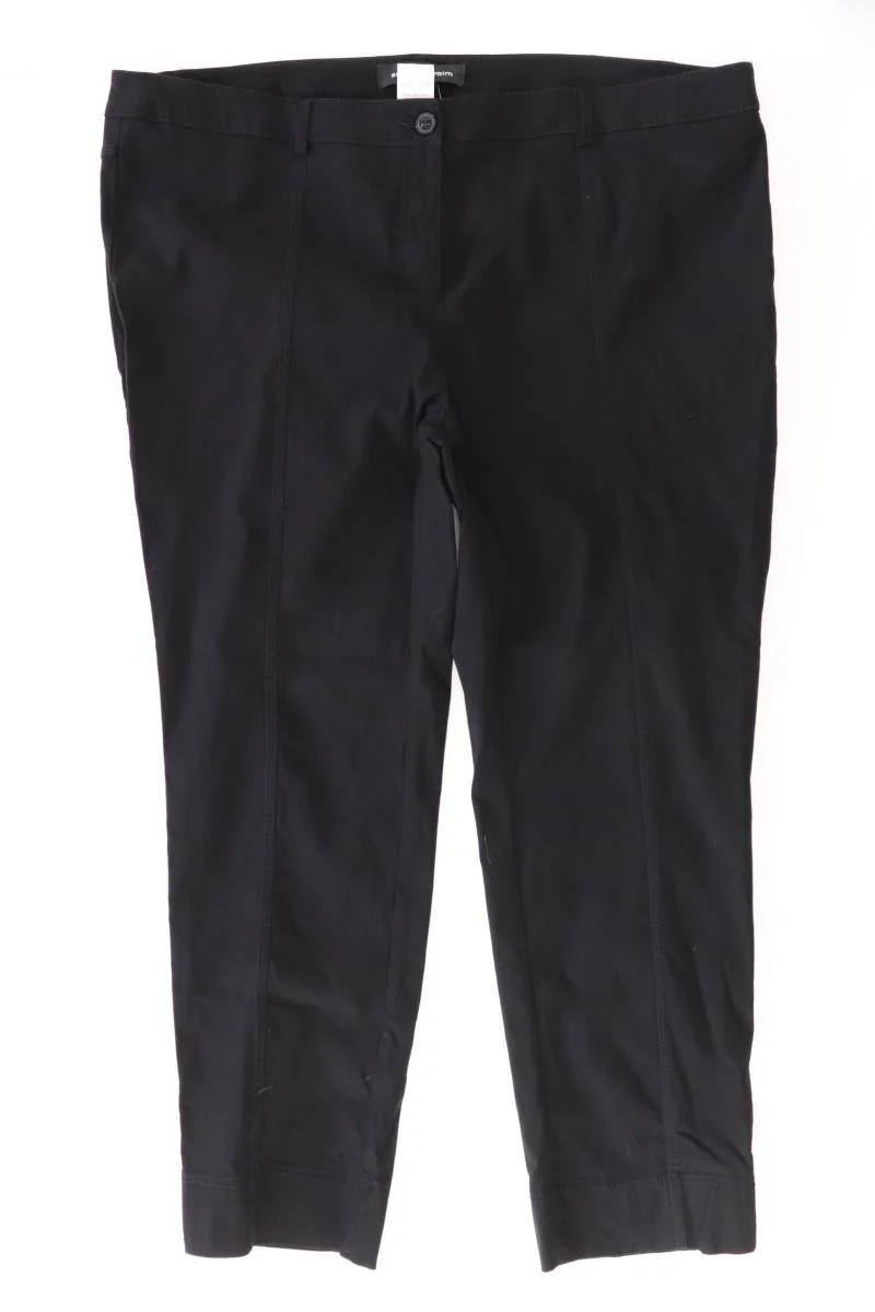 Sara Lindholm Stoffhose Gr. 50 schwarz aus Viskose