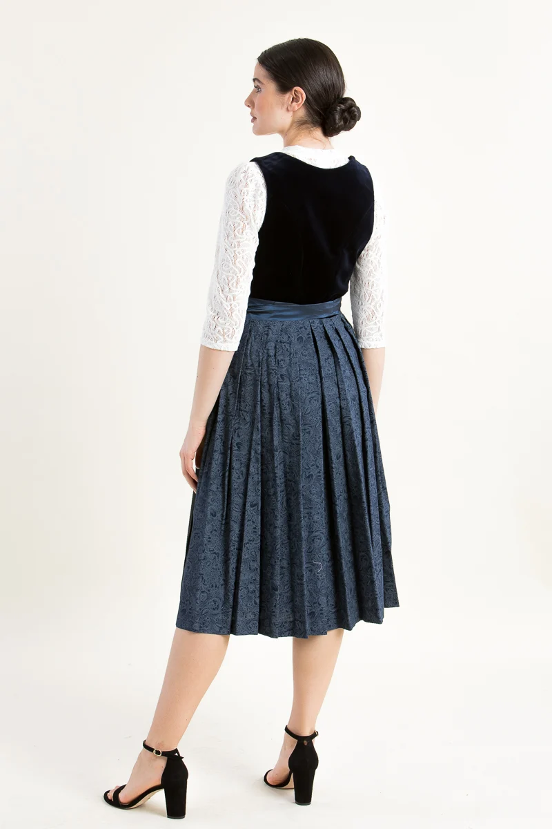 Hammerschmid Samtdirndl Wiessee blau