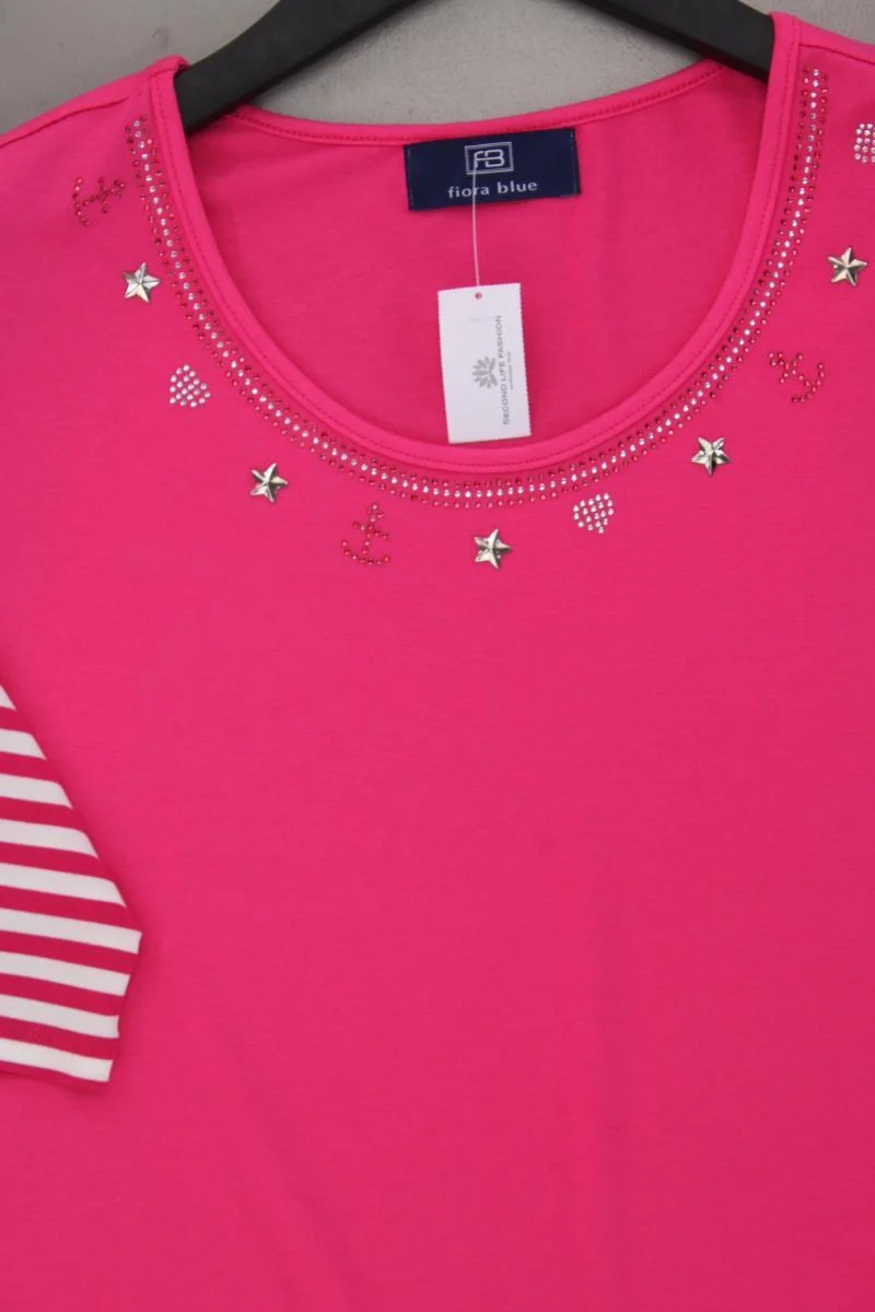 fiora blue T-Shirt Gr. 40 neuwertig Kurzarm pink aus Viskose