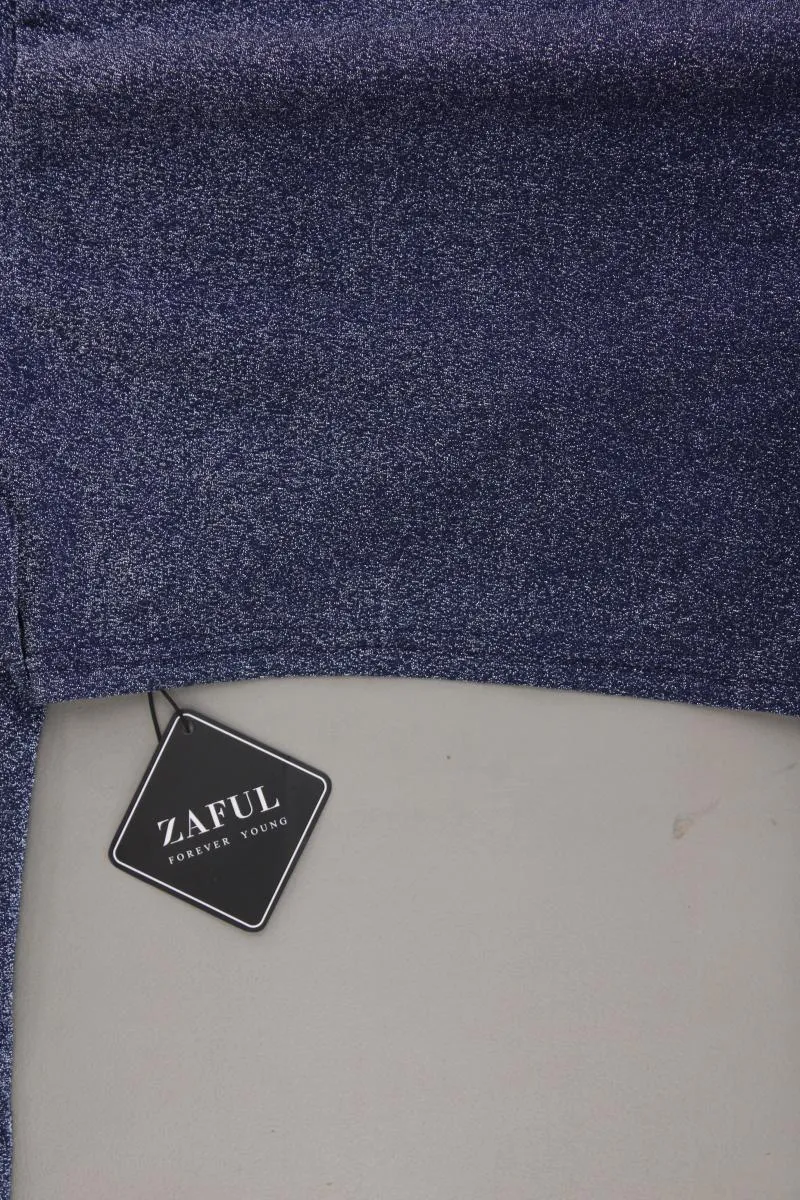 Zaful Crop Top Glitzer Gr. S neu mit Etikett mit Glitzer blau aus Polyester