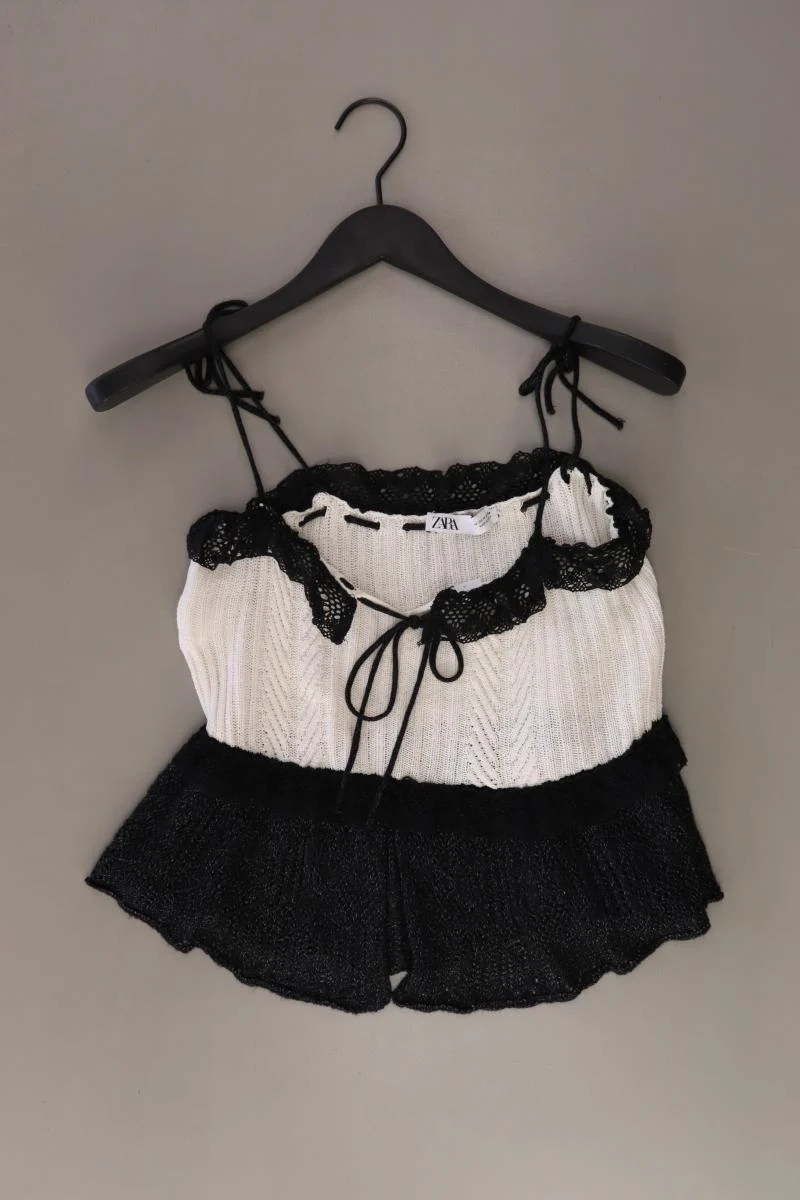 Zara Stricktop Gr. M creme aus Viskose