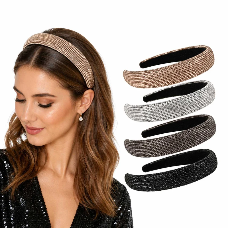 Strass Haarreif für Damen | Haarschmuck für Hochzeit, Party & Alltag