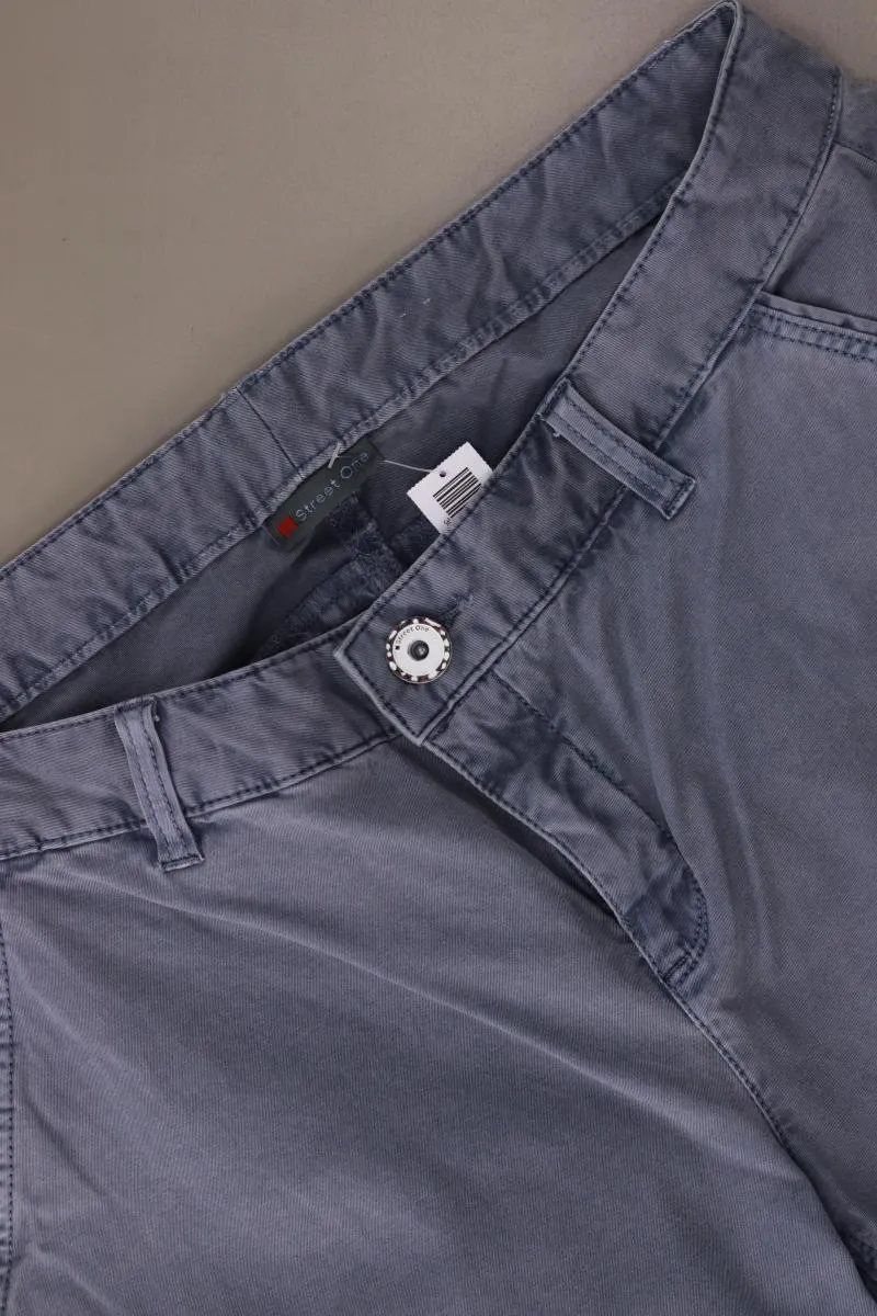 Street One Hose Gr. 42 blau aus Baumwolle