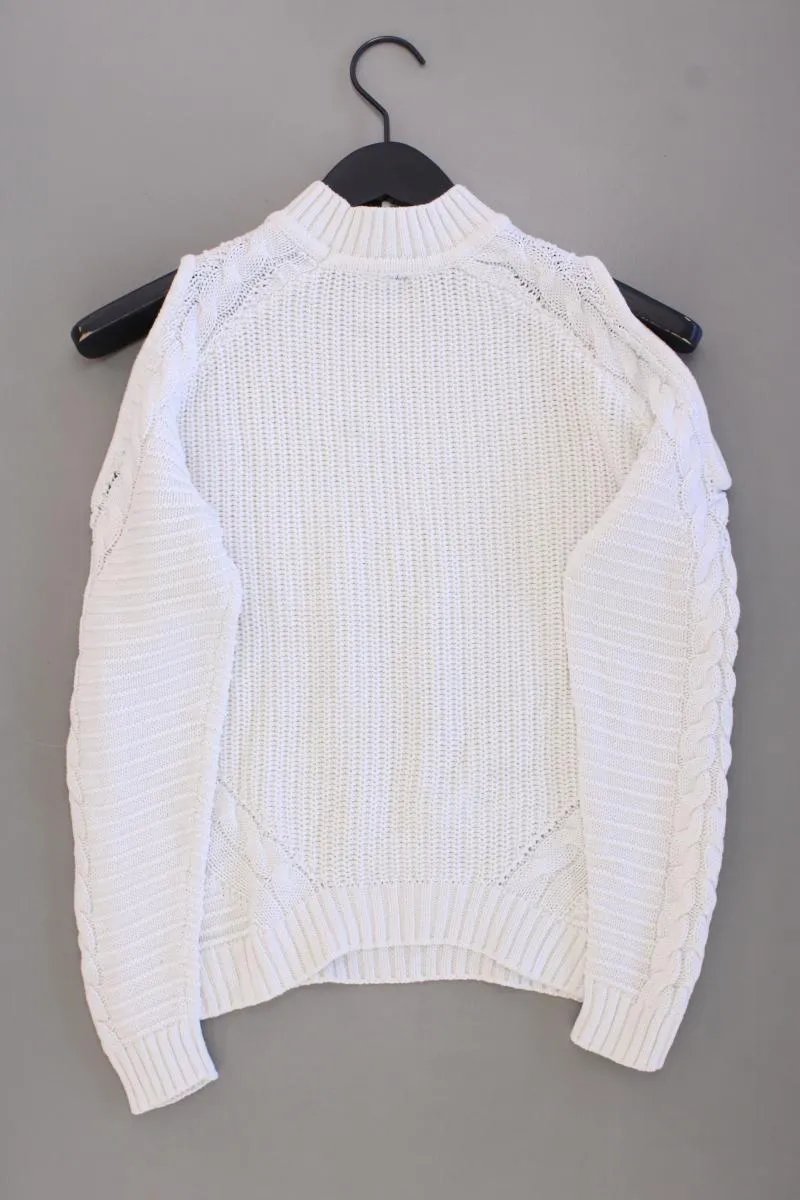H&M Strickpullover Gr. XS creme aus Baumwolle