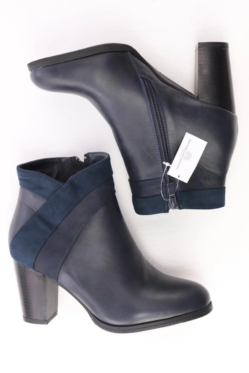 City Line Stiefeletten Gr. 36 neuwertig blau aus Kunstleder