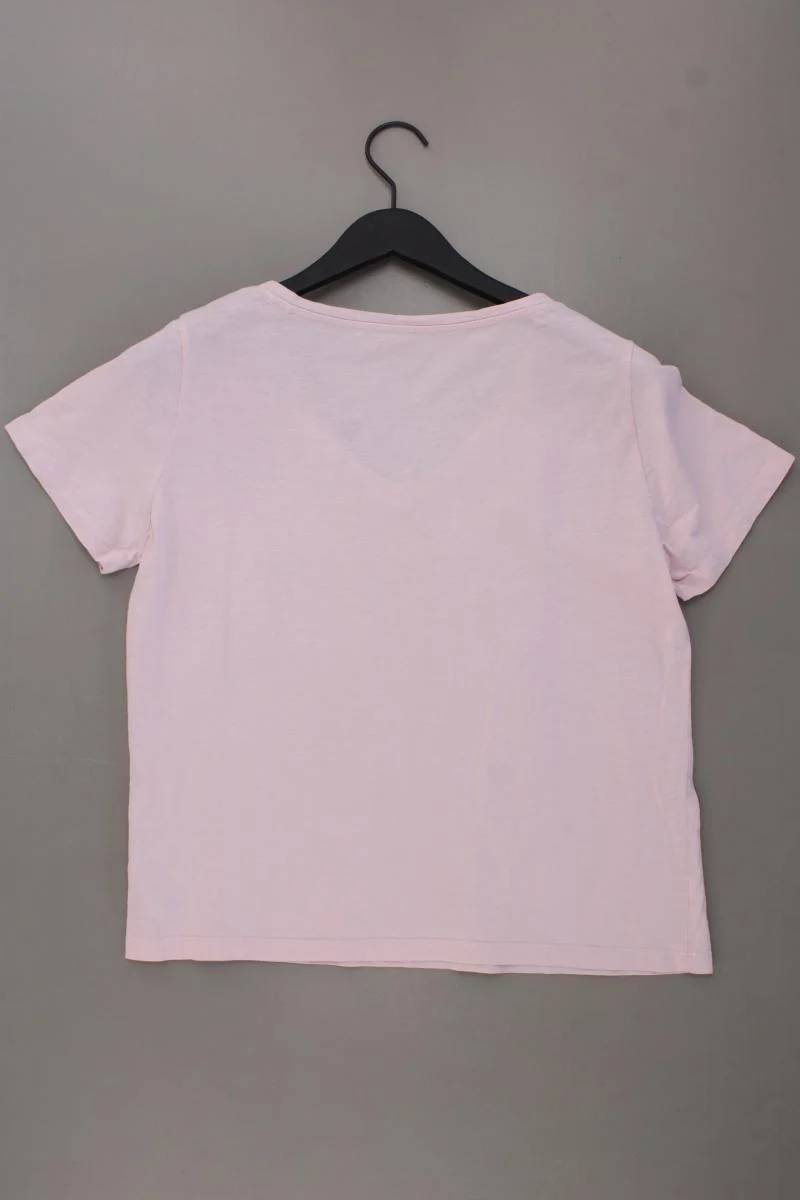 edc by Esprit Shirt mit V-Ausschnitt Gr. S Kurzarm rosa aus Baumwolle