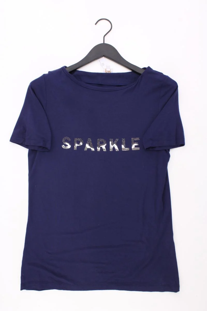 VA Milano T-Shirt Gr. 40 Kurzarm blau aus Viskose