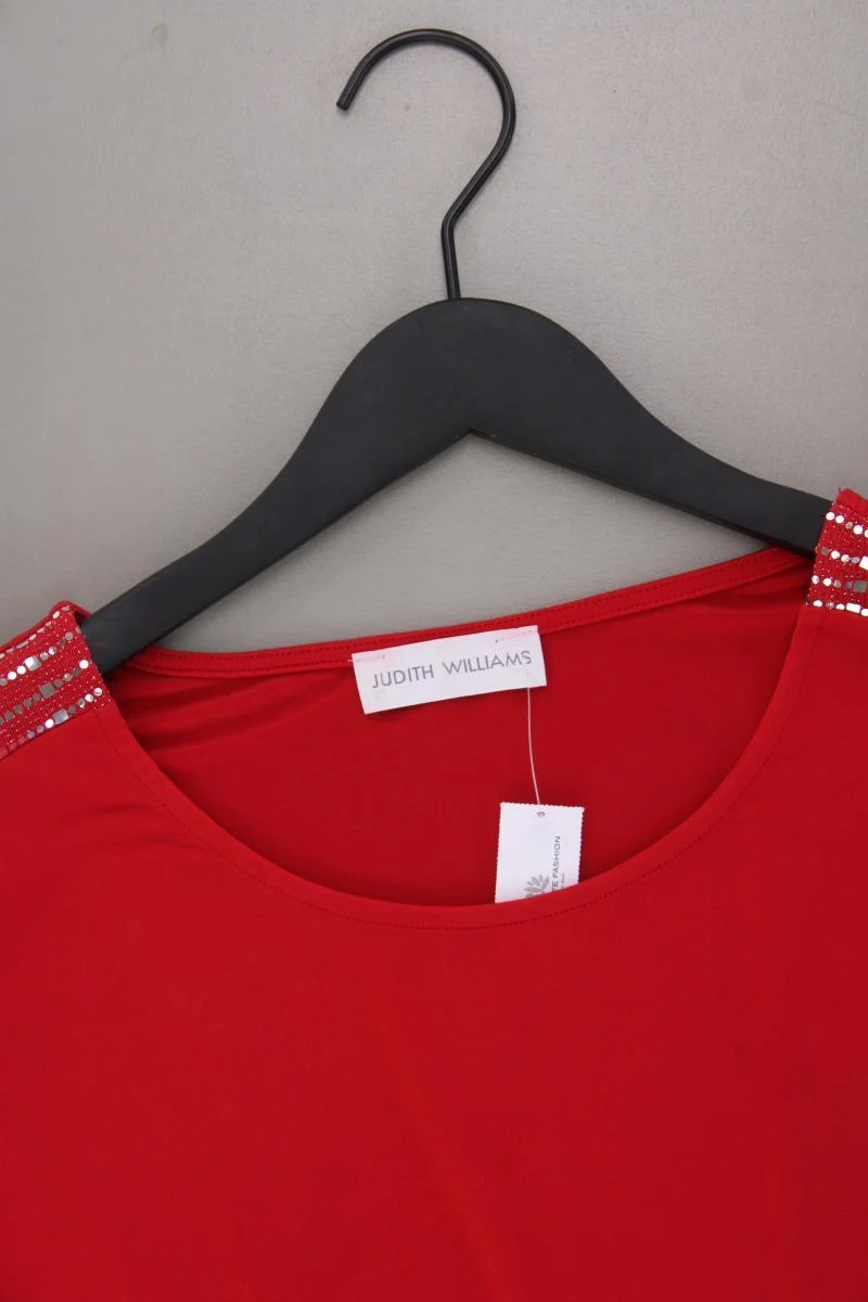 Judith Williams T-Shirt Gr. 40 Kurzarm rot aus Polyester