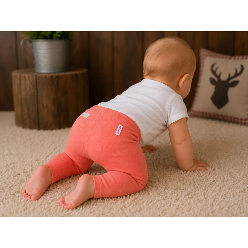 BONDI Baby Mädchen Leggings "Eule" 86972 | Apricot