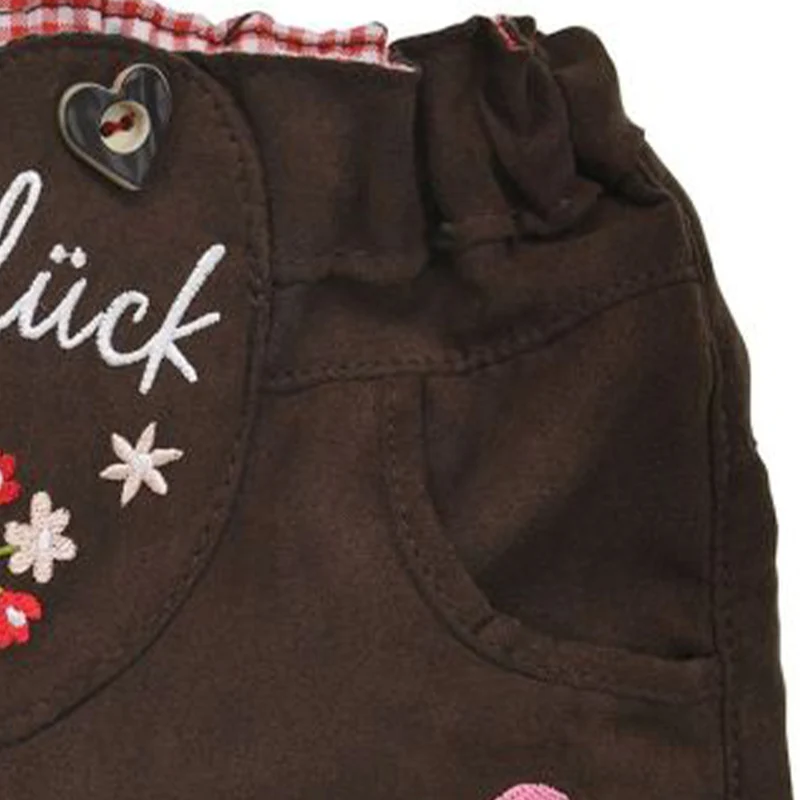 BONDI Mädchen Kunstleder Shorts Hose "Alpenglück" 86996 | Braun