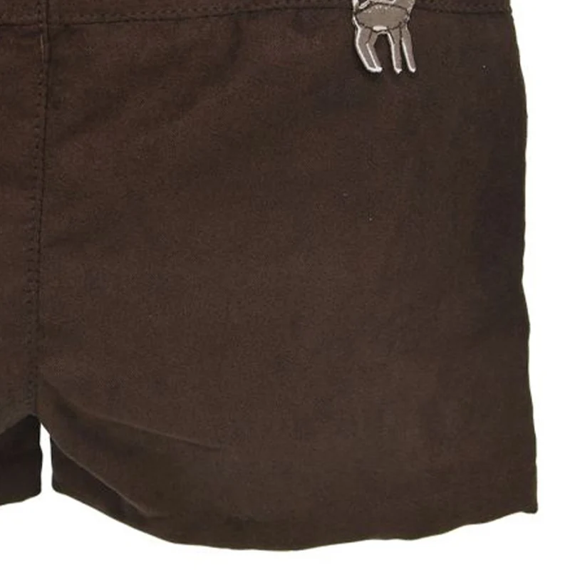 BONDI Mädchen Kunstleder Shorts Hose "Alpenglück" 86996 | Braun
