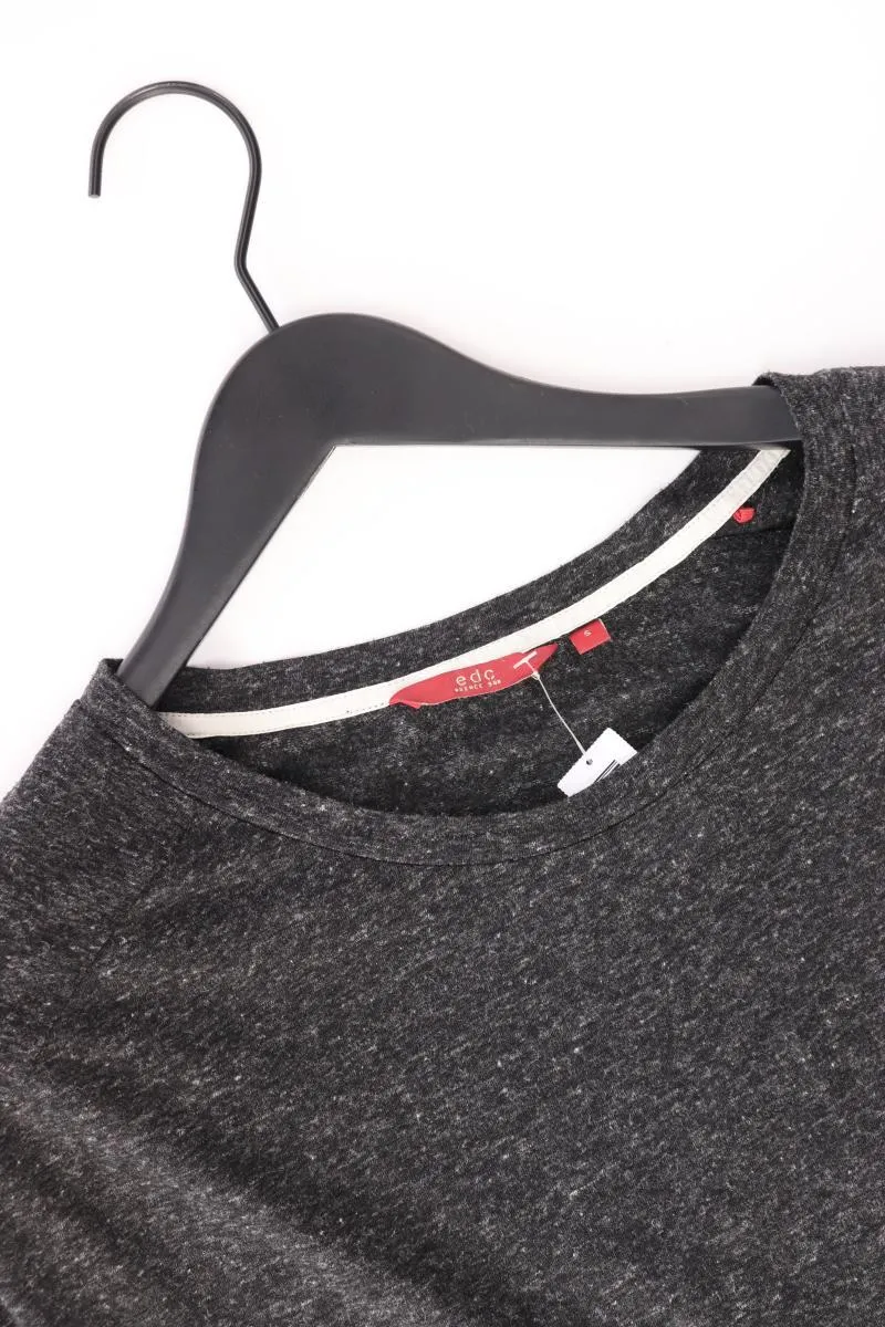edc by Esprit Cropped Shirt Gr. S 3/4 Ärmel grau aus Polyester