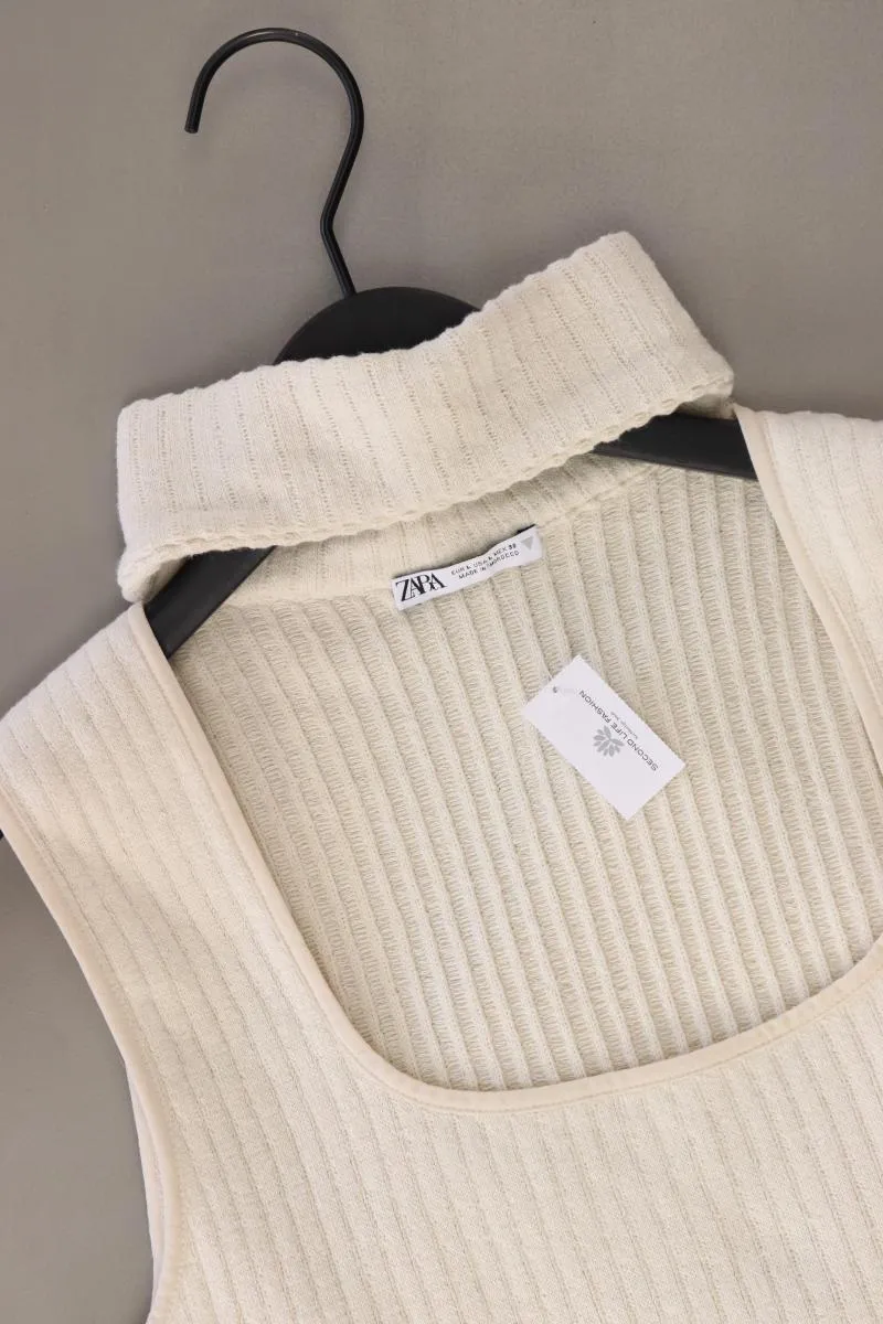 Zara Trägertop Gr. L creme aus Baumwolle