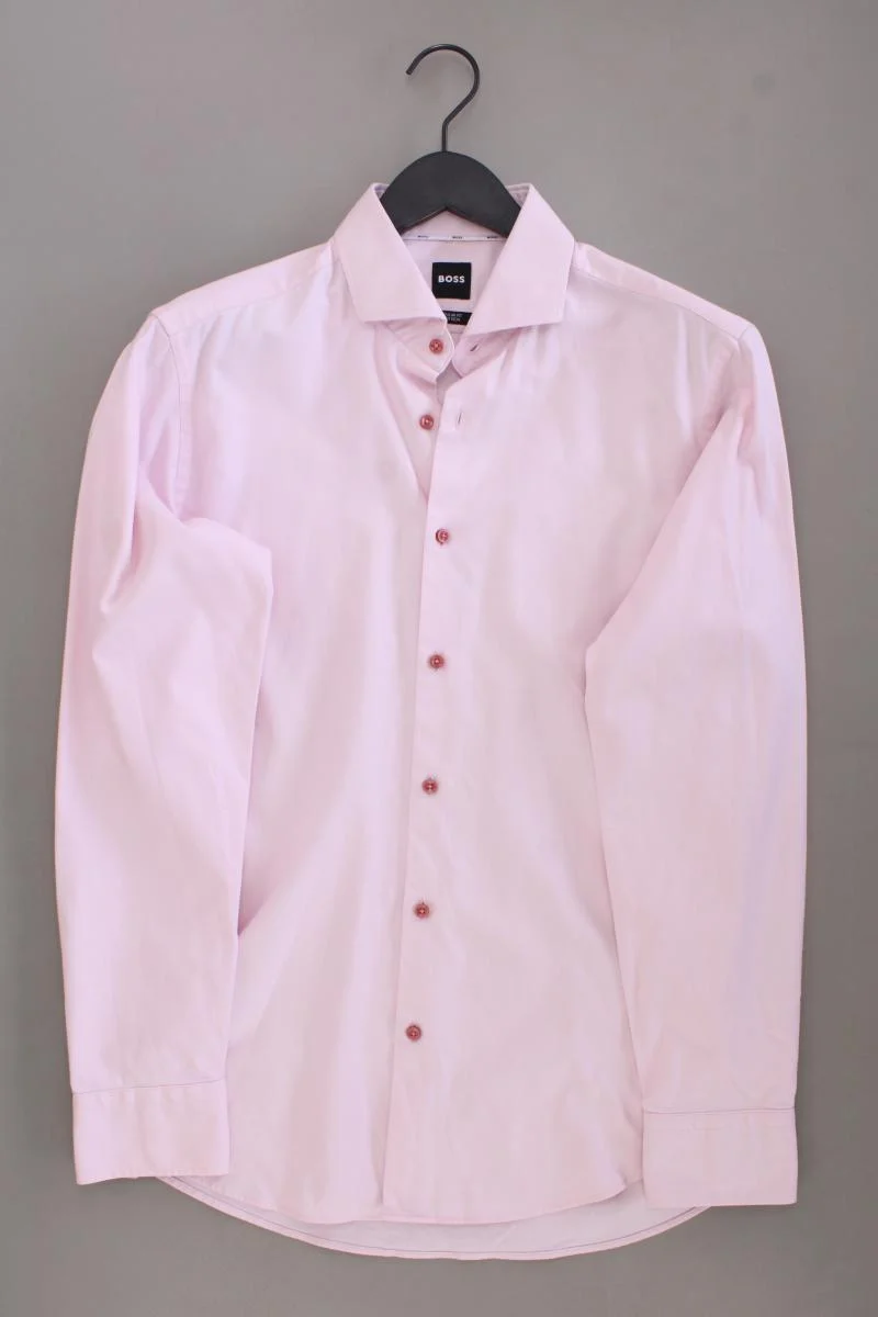 BOSS by Hugo Boss Langarmhemd für Herren Gr. Hemdgröße 40 rosa