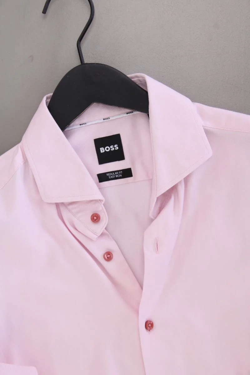 BOSS by Hugo Boss Langarmhemd für Herren Gr. Hemdgröße 40 rosa