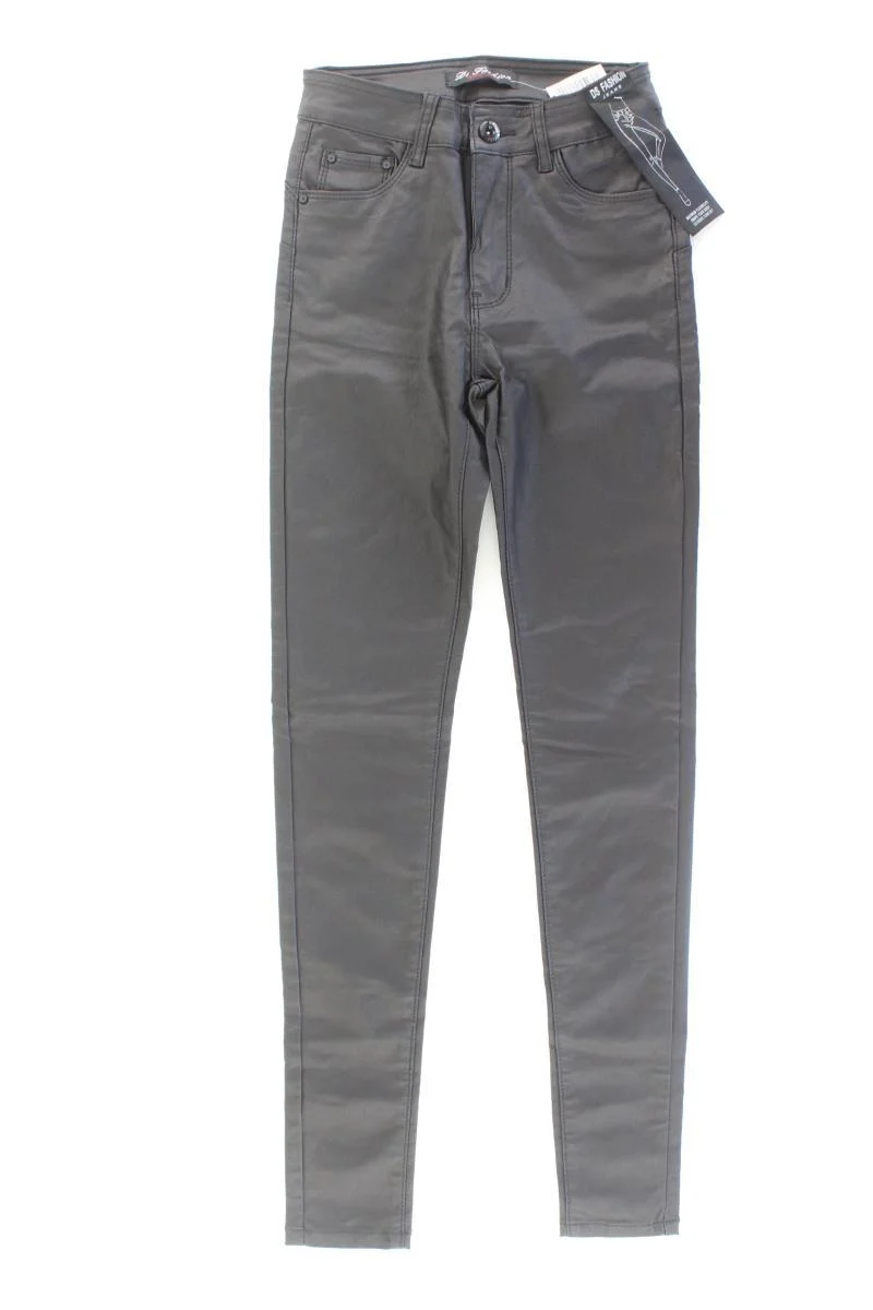 DS Fashion Kunstlederhose Gr. XS neu mit Etikett schwarz aus Baumwolle
