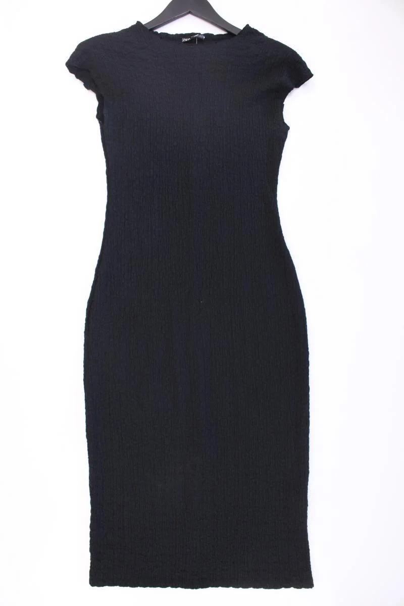 Zara Schlauchkleid Gr. M Kurzarm schwarz aus Polyester