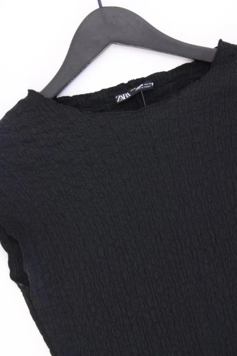 Zara Schlauchkleid Gr. M Kurzarm schwarz aus Polyester