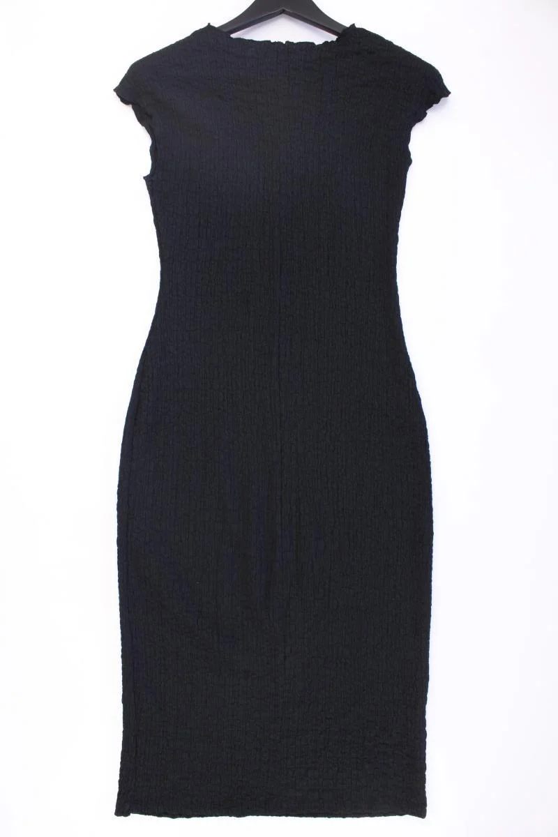 Zara Schlauchkleid Gr. M Kurzarm schwarz aus Polyester