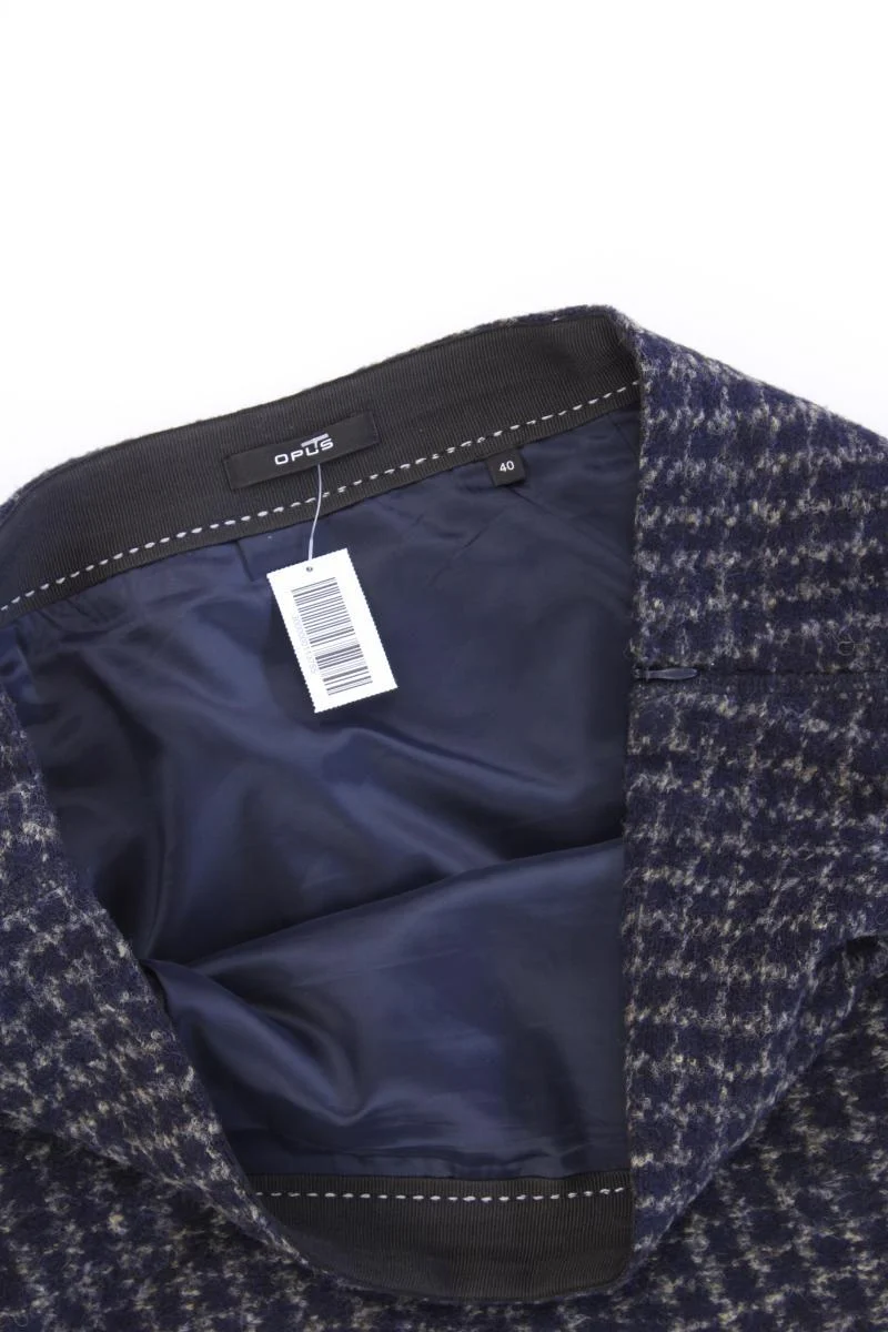 Opus Rock Modell Ravenna Micro Check Gr. 40 blau aus Polyester