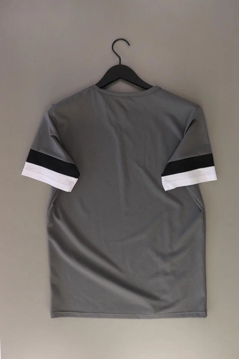 Puma Sportshirt für Herren Gr. M Kurzarm grau aus Polyester