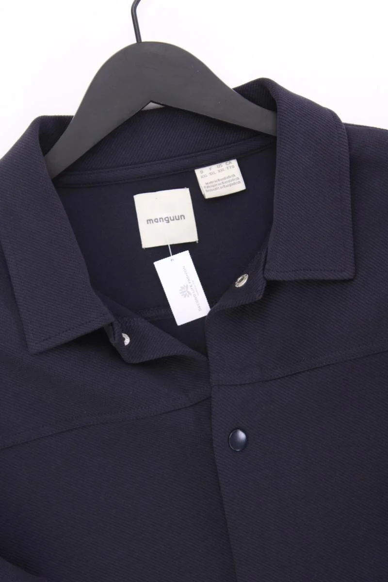 Manguun Übergangsjacke für Herren Gr. XXL neuwertig blau aus Baumwolle