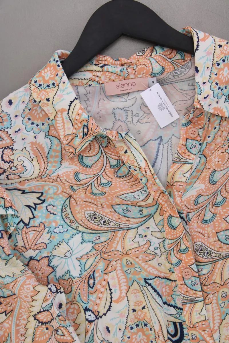 Sienna Langarmkleid Gr. 40 mit Paisleymuster mehrfarbig aus Viskose