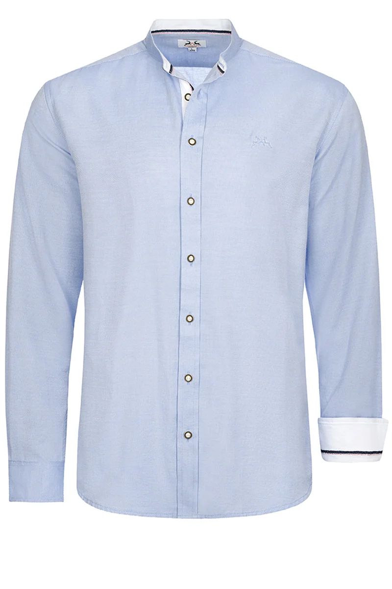 MADDOX Herren Trachtenhemd Slimfit - Hemd-90 | Sky