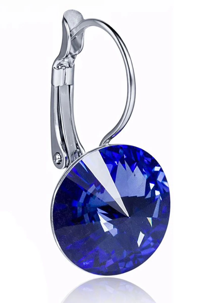 LUISIA® Ohrringe Rivoli mit Kristallen von Swarovski® 14 mm | Safir