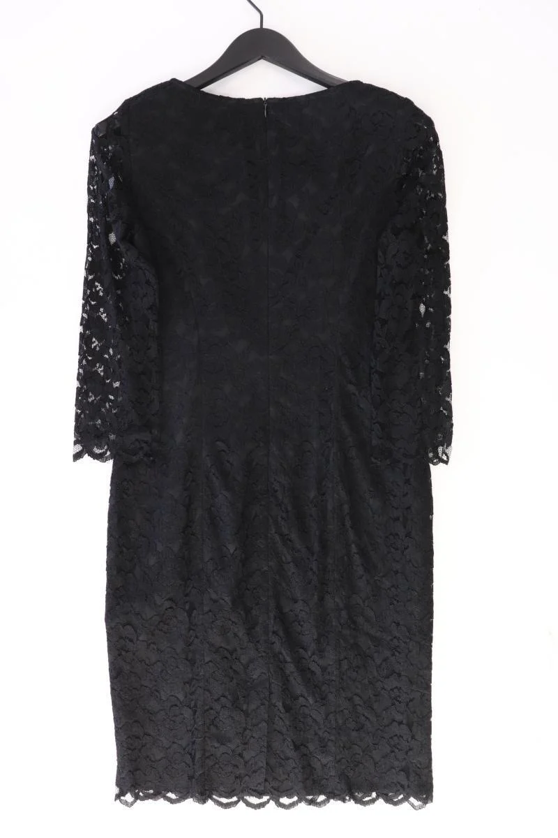 Heine Spitzenkleid Gr. 38 Langarm schwarz aus Polyester
