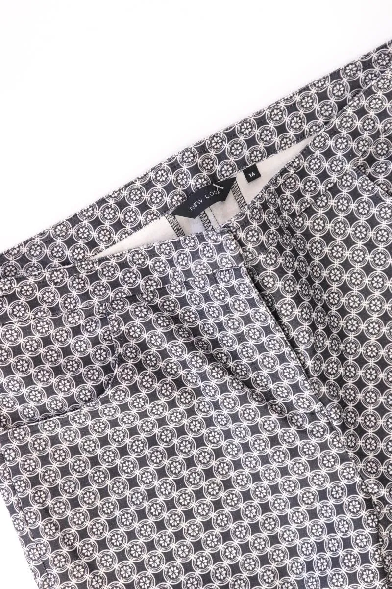 New Look Hose Gr. UK 14 (M) schwarz aus Polyester
