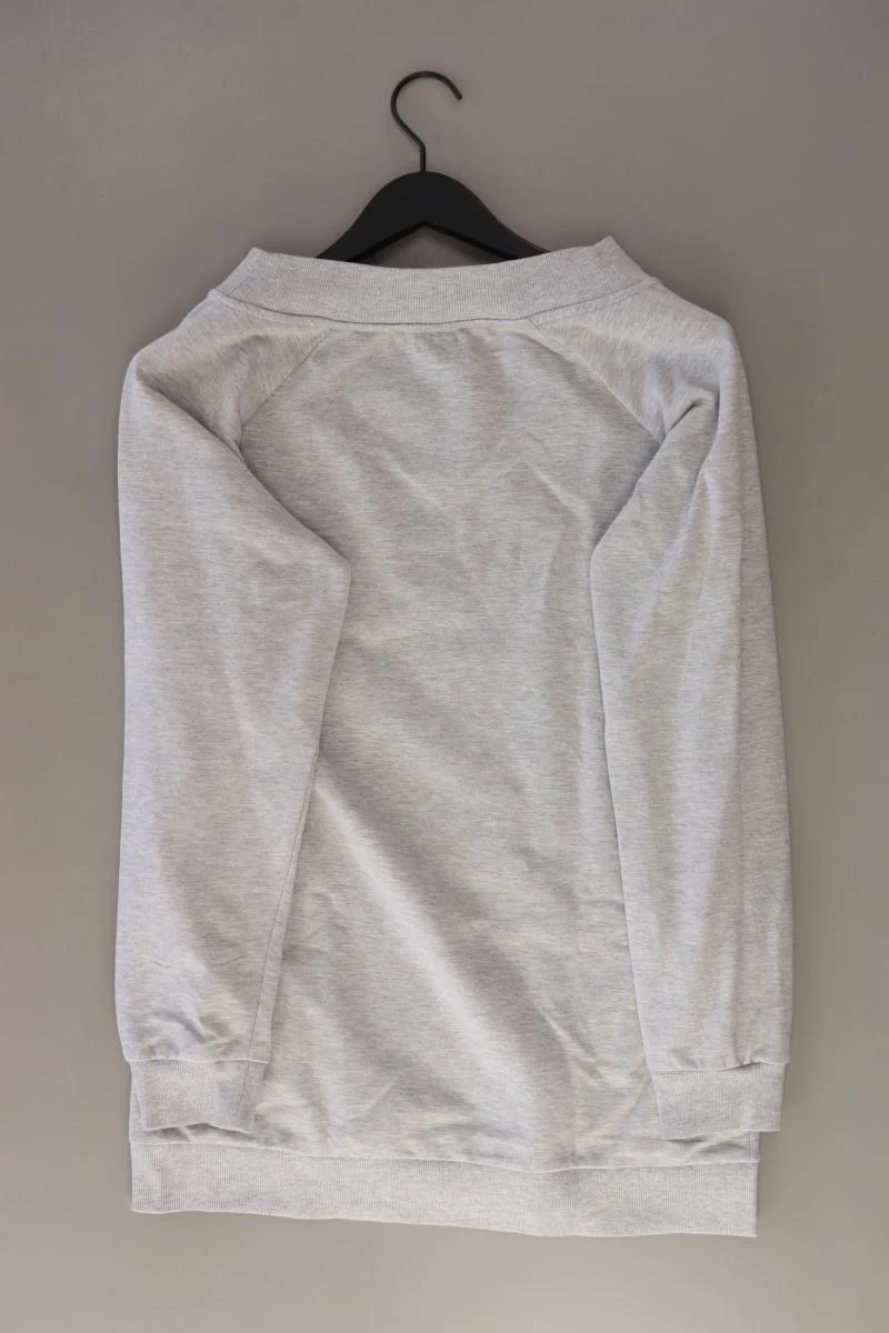 Elle Langarmpullover Gr. S grau aus Baumwolle