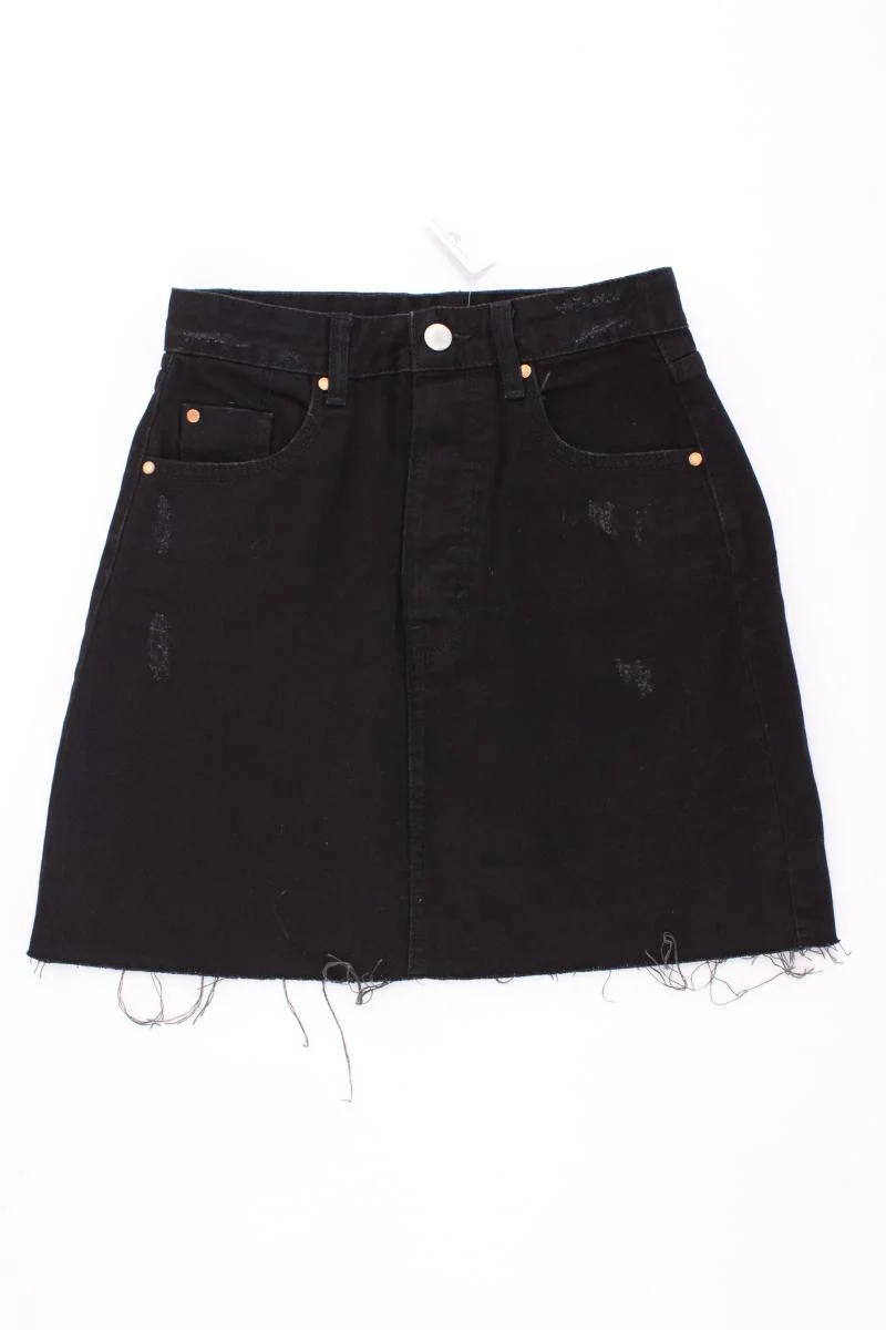 Stradivarius Jeansrock Gr. 34 schwarz