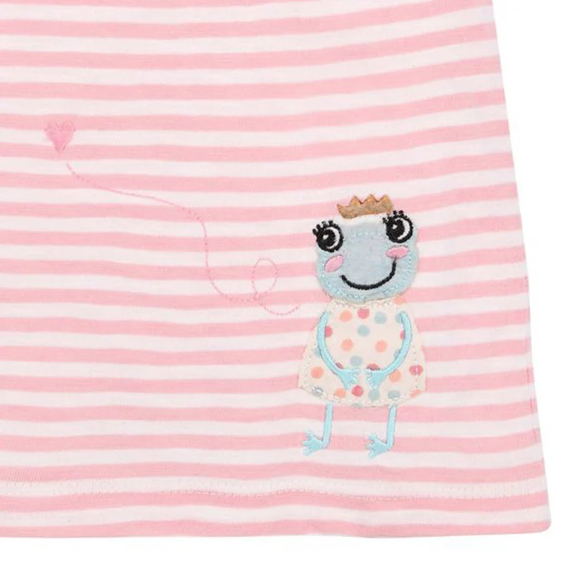 BONDI Kinder T-Shirt "Froschkönig" 86570 - Rosa / Weiß | Mädchen Kurzarmshirt
