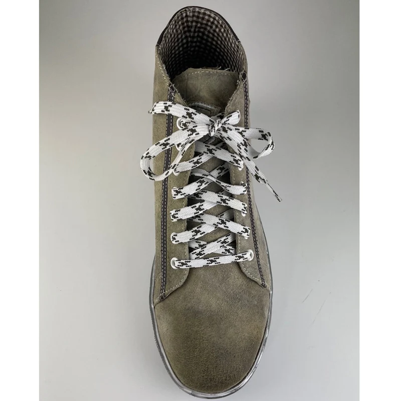 MADDOX Trachten Leder Schuhe Hohe Sneaker "Marinus" | Stein
