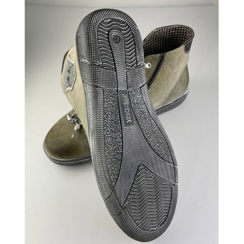 MADDOX Trachten Leder Schuhe Hohe Sneaker "Marinus" | Stein